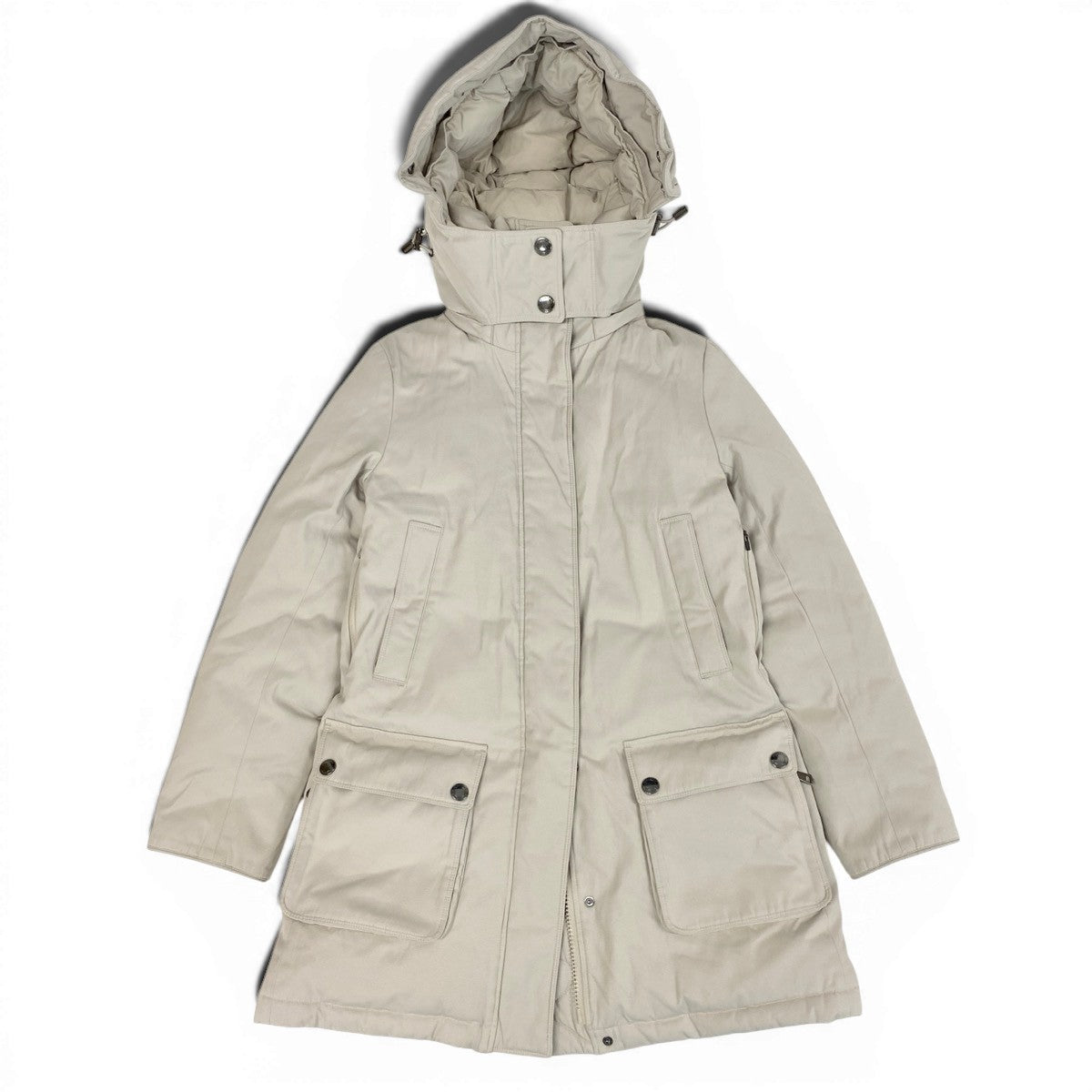 BURBERRY バーバリー バーバリーロンドン フーデット ダウンコート モッズコート 2way ベージュ ポリエステル / コットン / ウール ダウン アクリル ナイロン ポリウレタン その他アウター レディース B