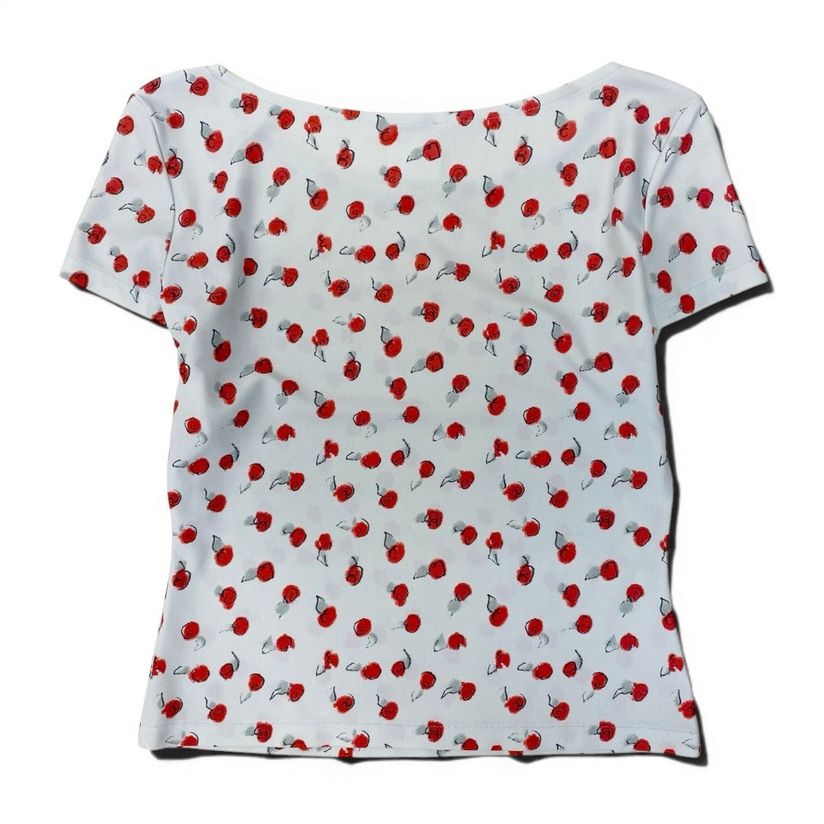 CHANEL シャネル 99s カットソー ココマーク 花柄モチーフ ライトブルー ポリアミド / エラスチン 半袖Ｔシャツ レディース AB