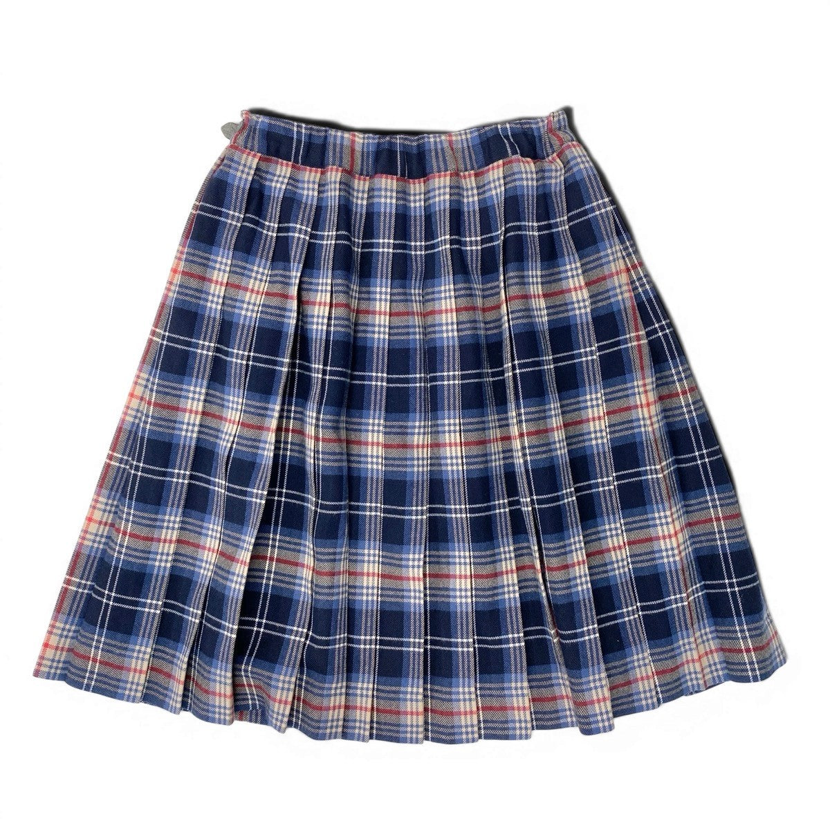 BURBERRY バーバリー チェック柄 バックプリーツ マルチカラー アクリル / ウール ラップスカート レディース AB