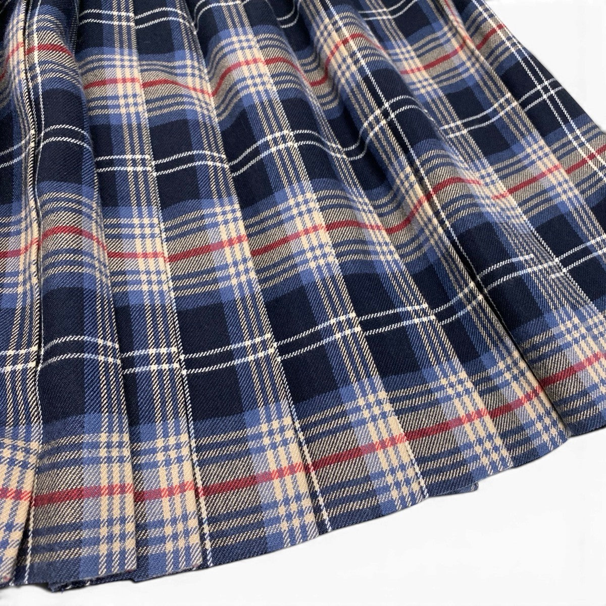 BURBERRY バーバリー チェック柄 バックプリーツ マルチカラー アクリル / ウール ラップスカート レディース AB