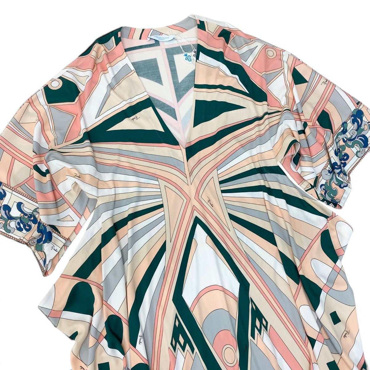 Emilio Pucci エミリオ プッチ 変形チュニックワンピース 総柄 マルチカラー レーヨン ワンピース レディース SA