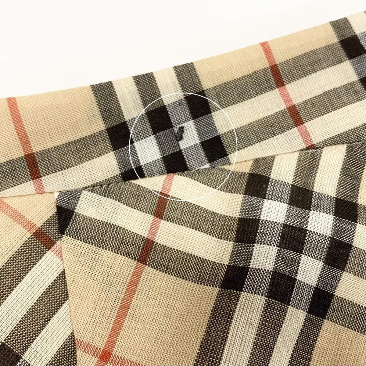 BURBERRY BLUE LABEL バーバリーブルーレーベル ノバチェック ミディアム丈 ベージュ ポリエステル / ウール 台形スカート レディース B