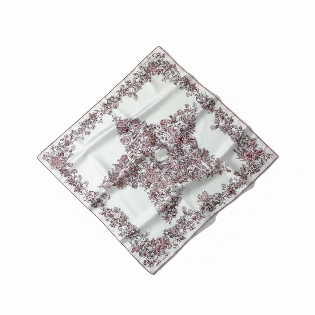 Christian Dior クリスチャンディオール Dior Star 70 花柄 マルチカラー シルク スカーフ レディース S