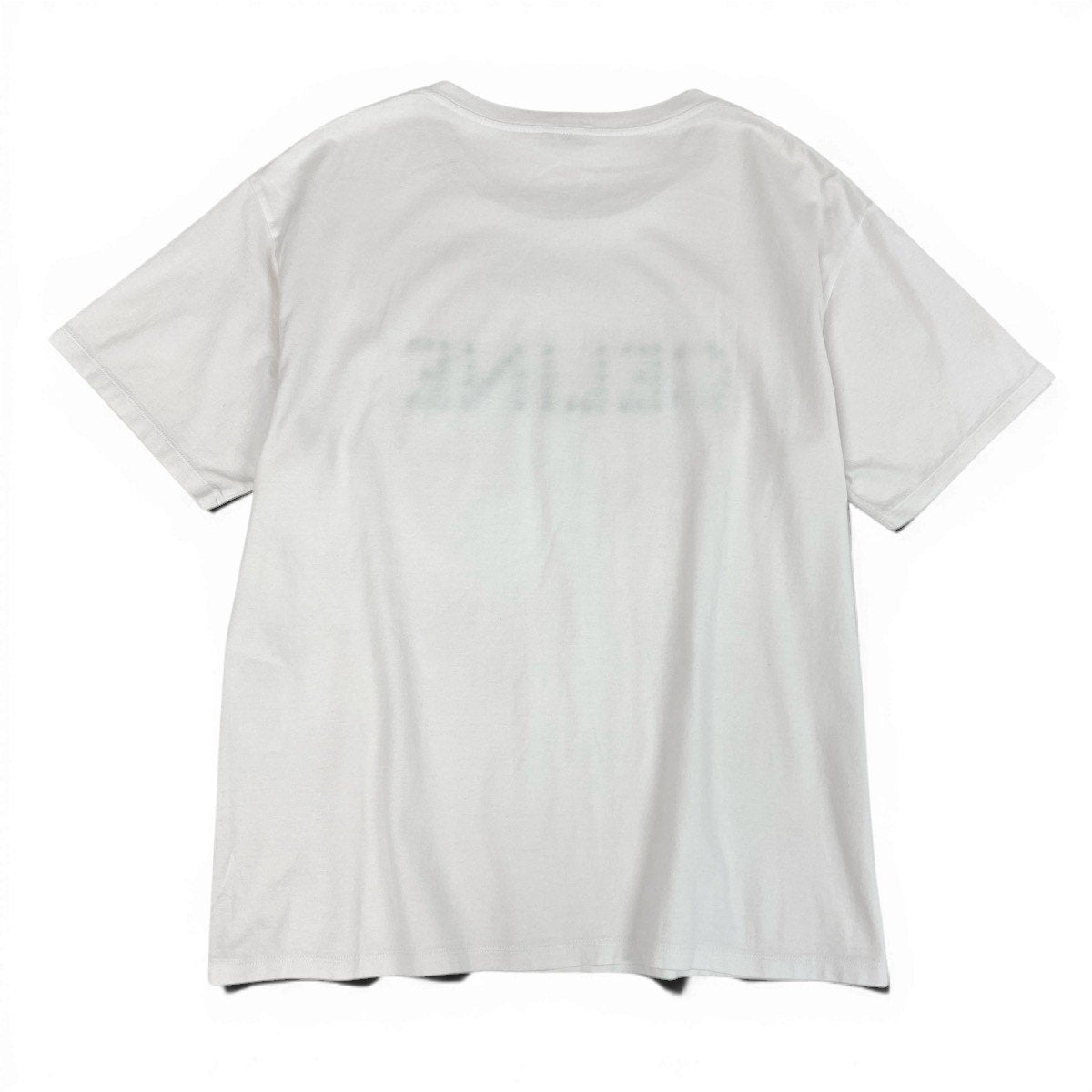 CELINE セリーヌ スタッズロゴ ルーズフィット ホワイト コットン 2X50C671Q 半袖Ｔシャツ メンズ B