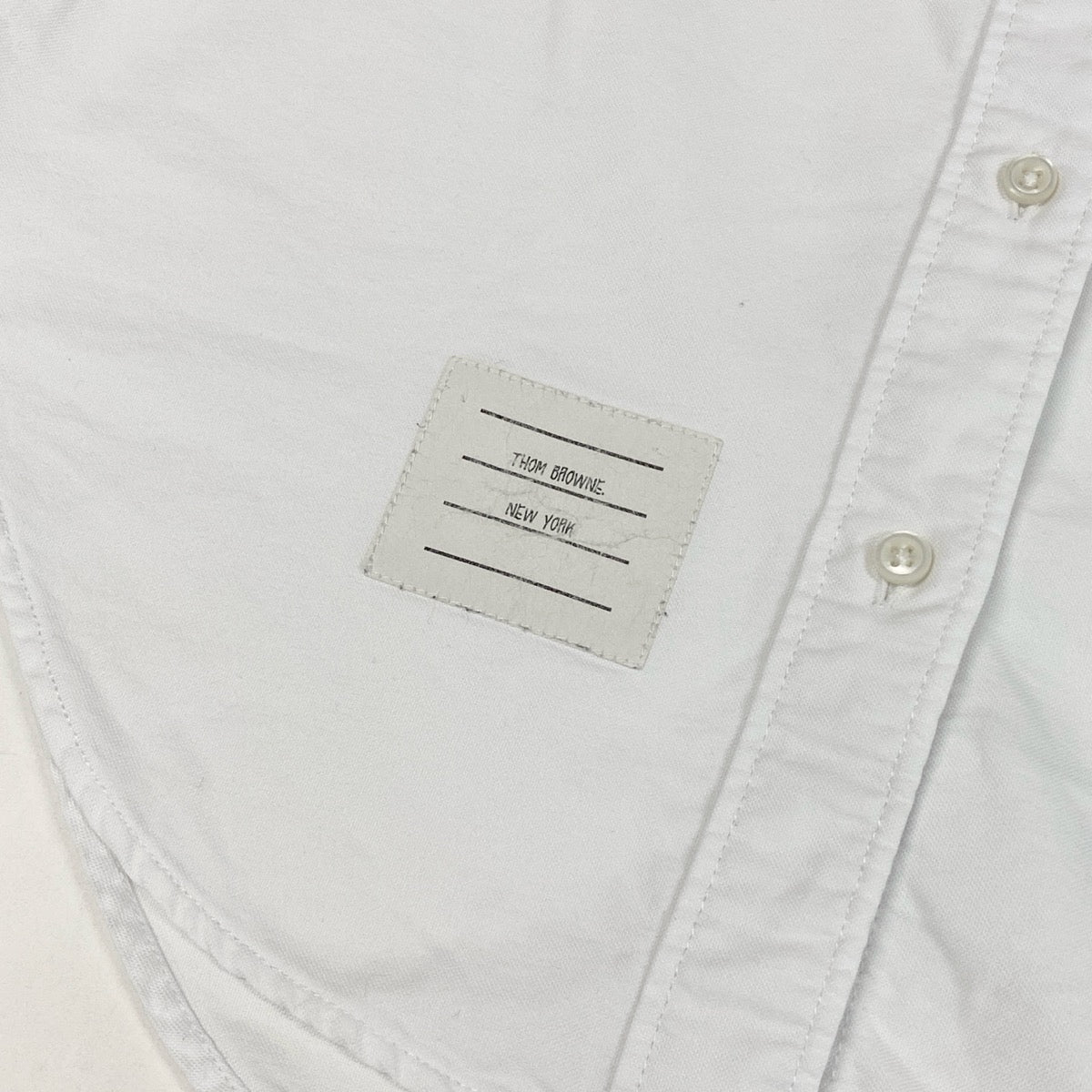 THOM BROWNE トムブラウン ノースリーブ チュニックシャツ ホワイト コットン その他トップス レディース AB