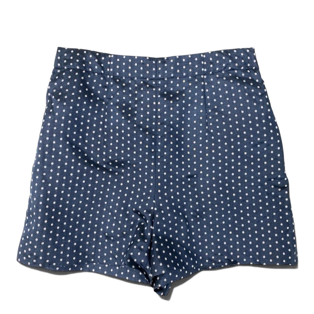 Christian Dior クリスチャンディオール ドット柄 ネイビー コットン / シルク 141P62A763 ショートパンツ レディース SA