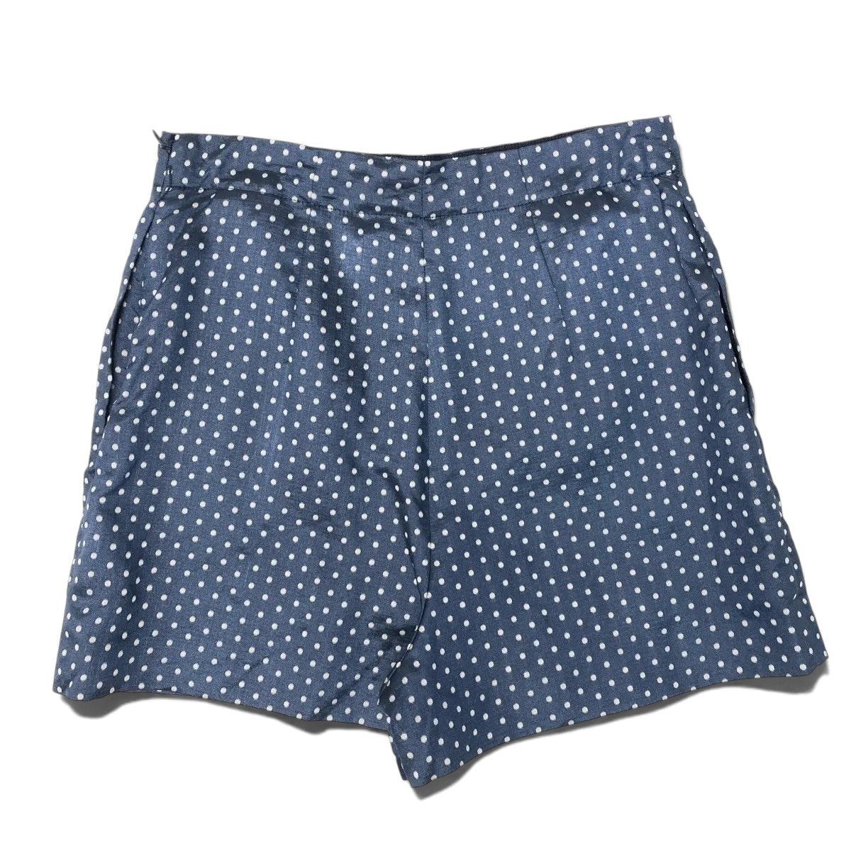 Christian Dior クリスチャンディオール ドット柄 ネイビー コットン / シルク 141P62A763 ショートパンツ レディース SA