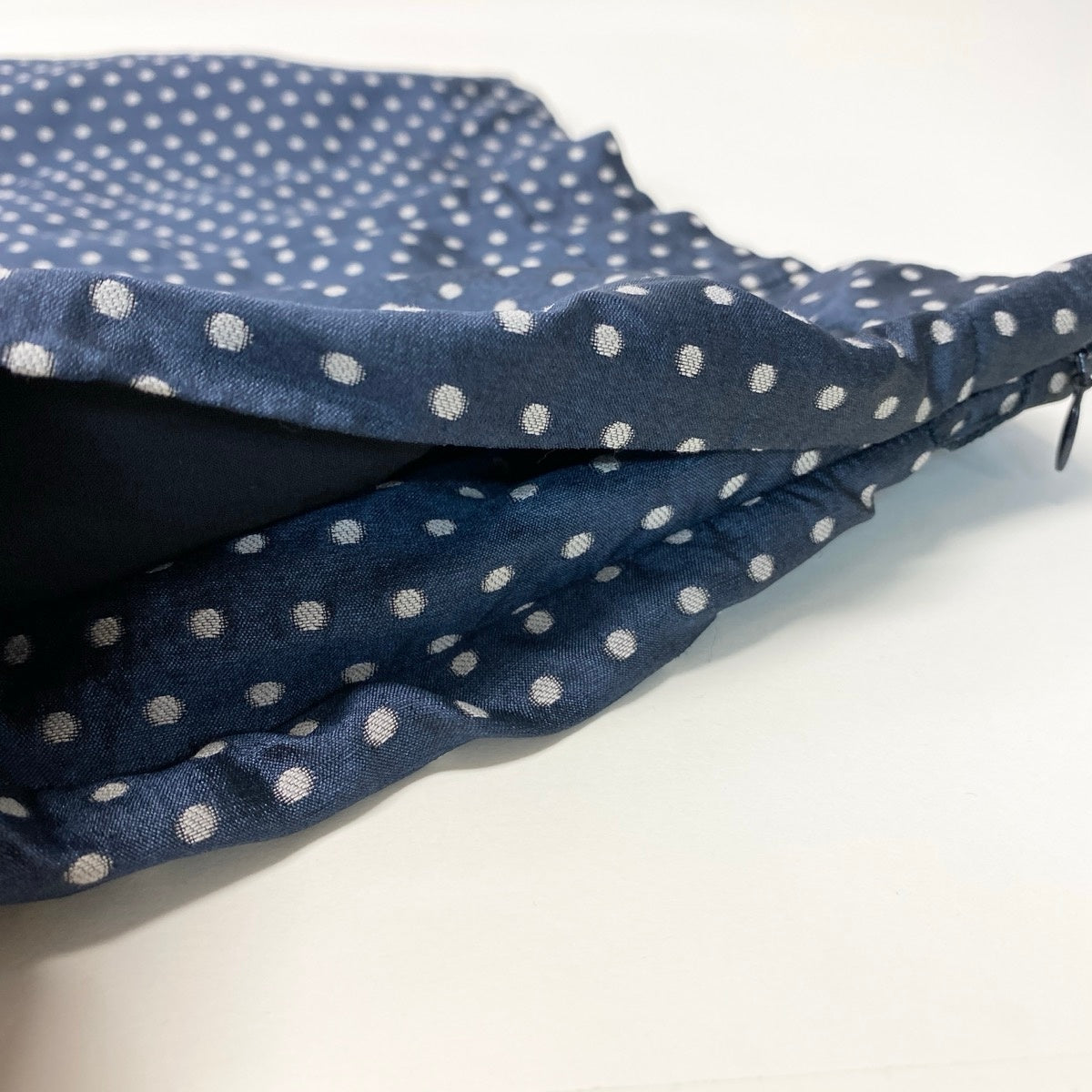 Christian Dior クリスチャンディオール ドット柄 ネイビー コットン / シルク 141P62A763 ショートパンツ レディース SA
