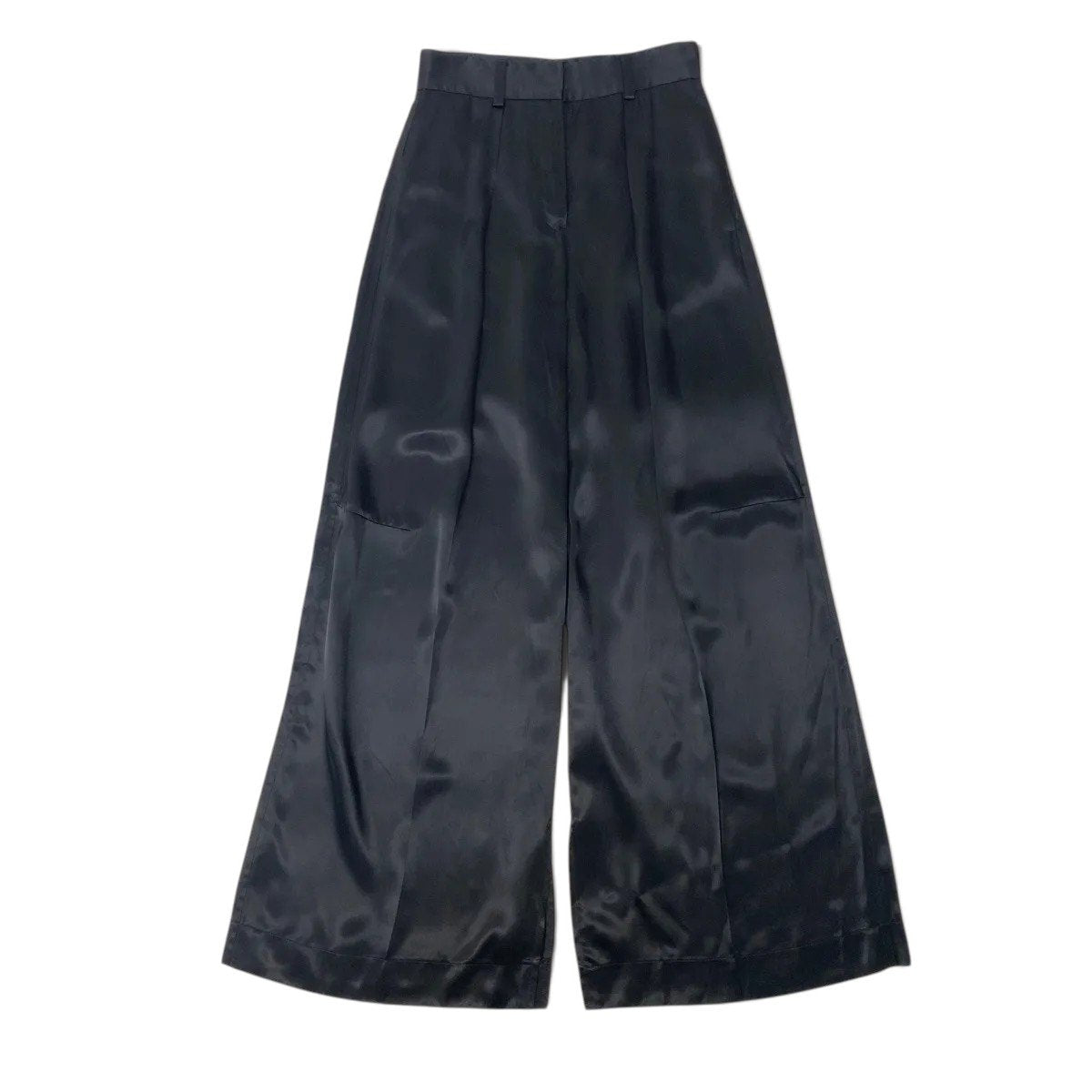 JIL SANDER ジルサンダー トラウザーパンツ ワイドパンツ とろみ素材 ワイドシルエット ブラック レーヨン JO3KA0264 J65246 スラックスパンツ レディース SA