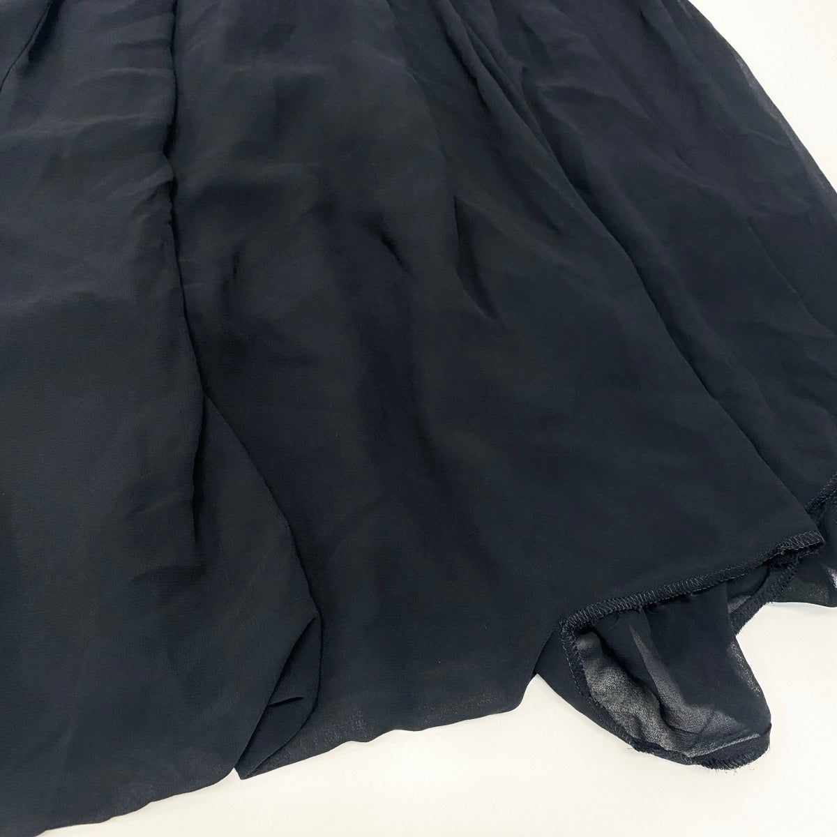 COMME des GARCONS コムデギャルソン COMME des GARCONS GIRL 変形スカート ブラック ポリエステル AD2014 シフォンスカート レディース AB