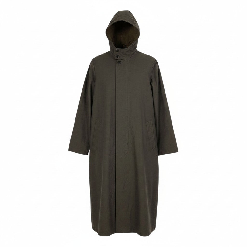 Y's ワイズ Y's BANG ON! YOHJI YAMAMOTO ジップアップコート リバーシブル フード付き 2way カーキ コットン YA-C90-802 ロングコート メンズ AB