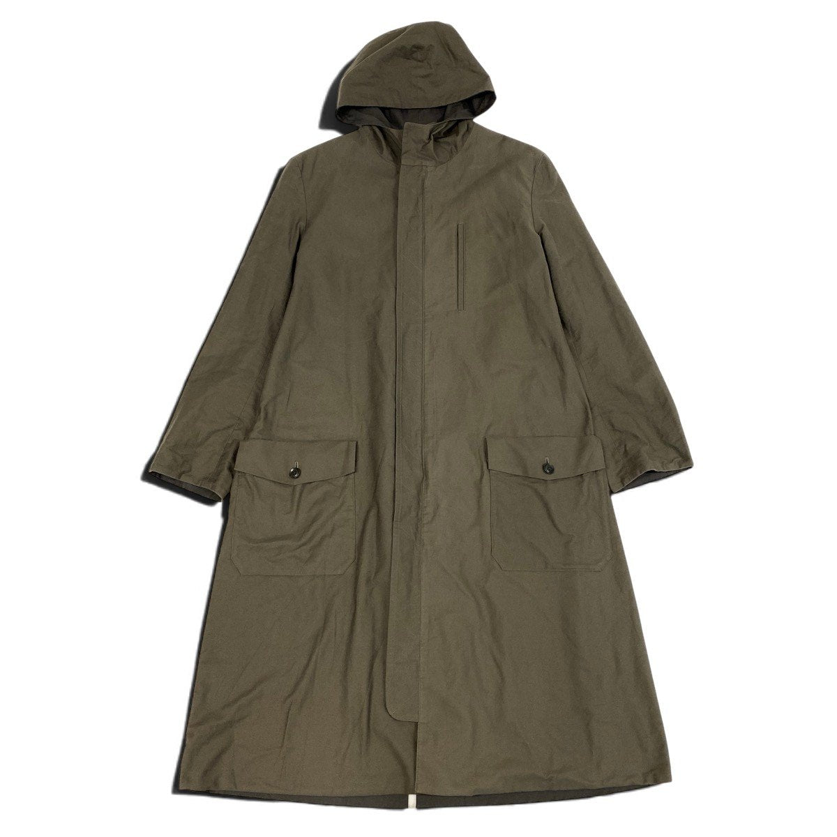 Y's ワイズ Y's BANG ON! YOHJI YAMAMOTO ジップアップコート リバーシブル フード付き 2way カーキ コットン YA-C90-802 ロングコート メンズ AB