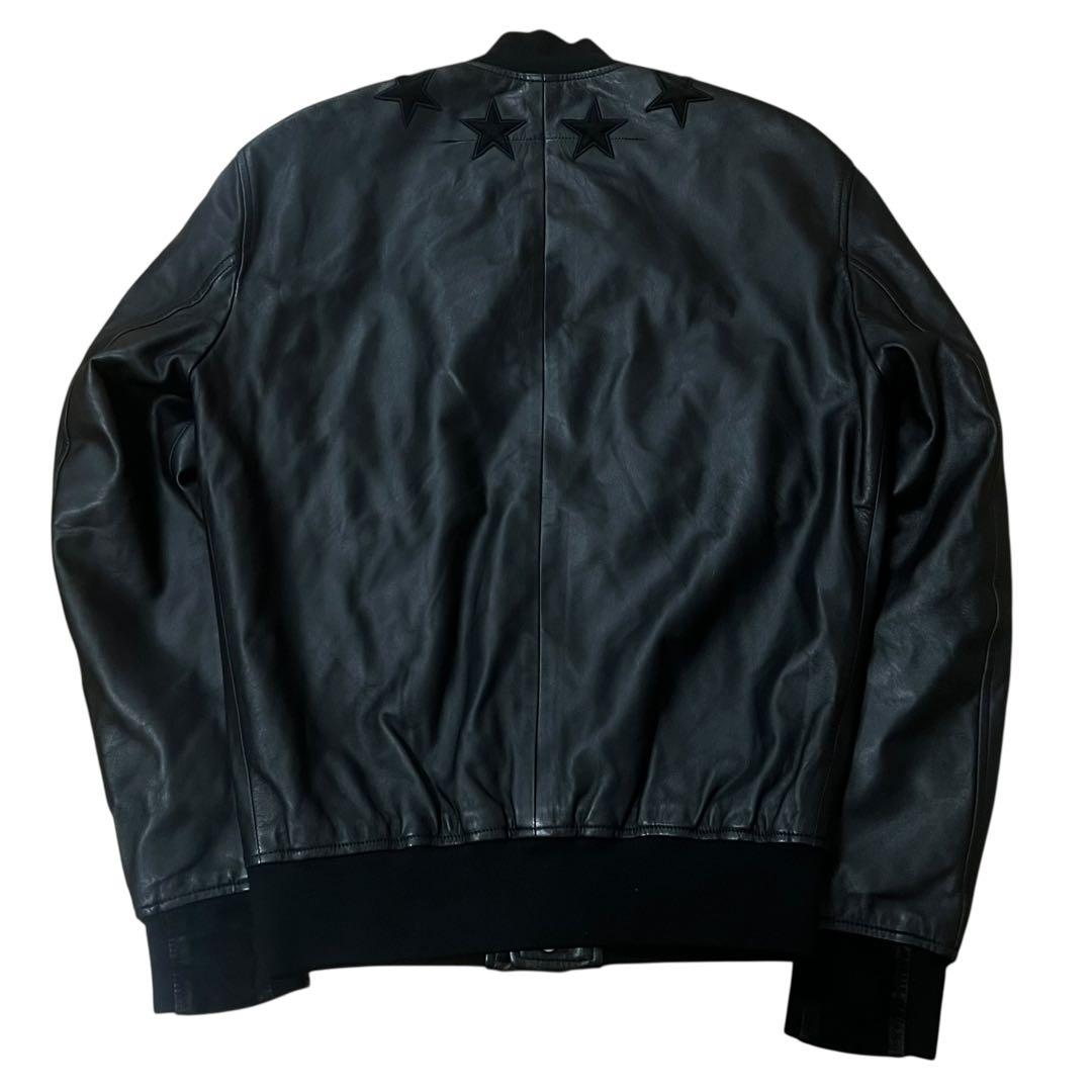 GIVENCHY ジバンシィ レザージャケット ブラック 羊革 ブルゾン メンズ B