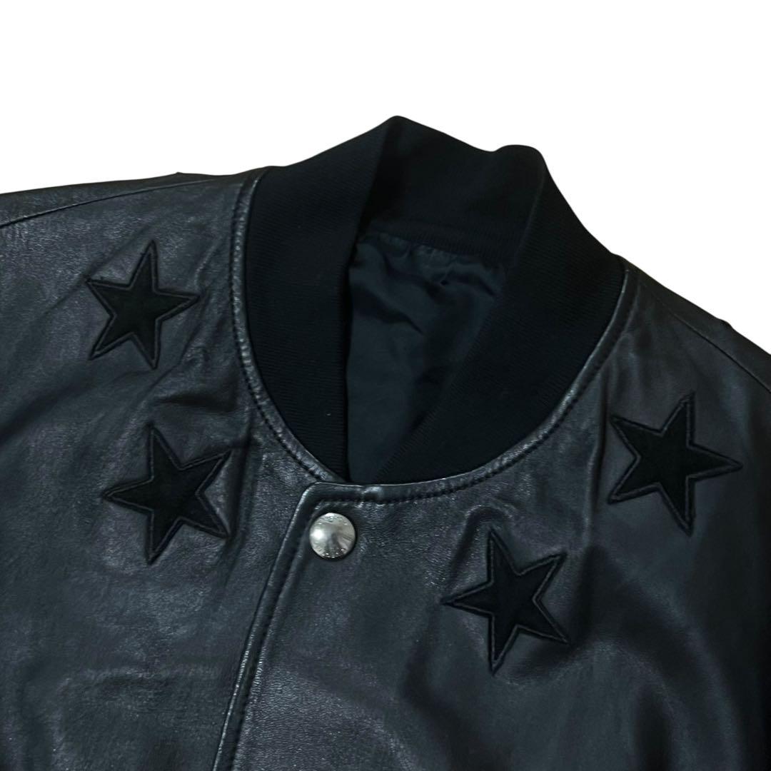 GIVENCHY ジバンシィ レザージャケット ブラック 羊革 ブルゾン メンズ B