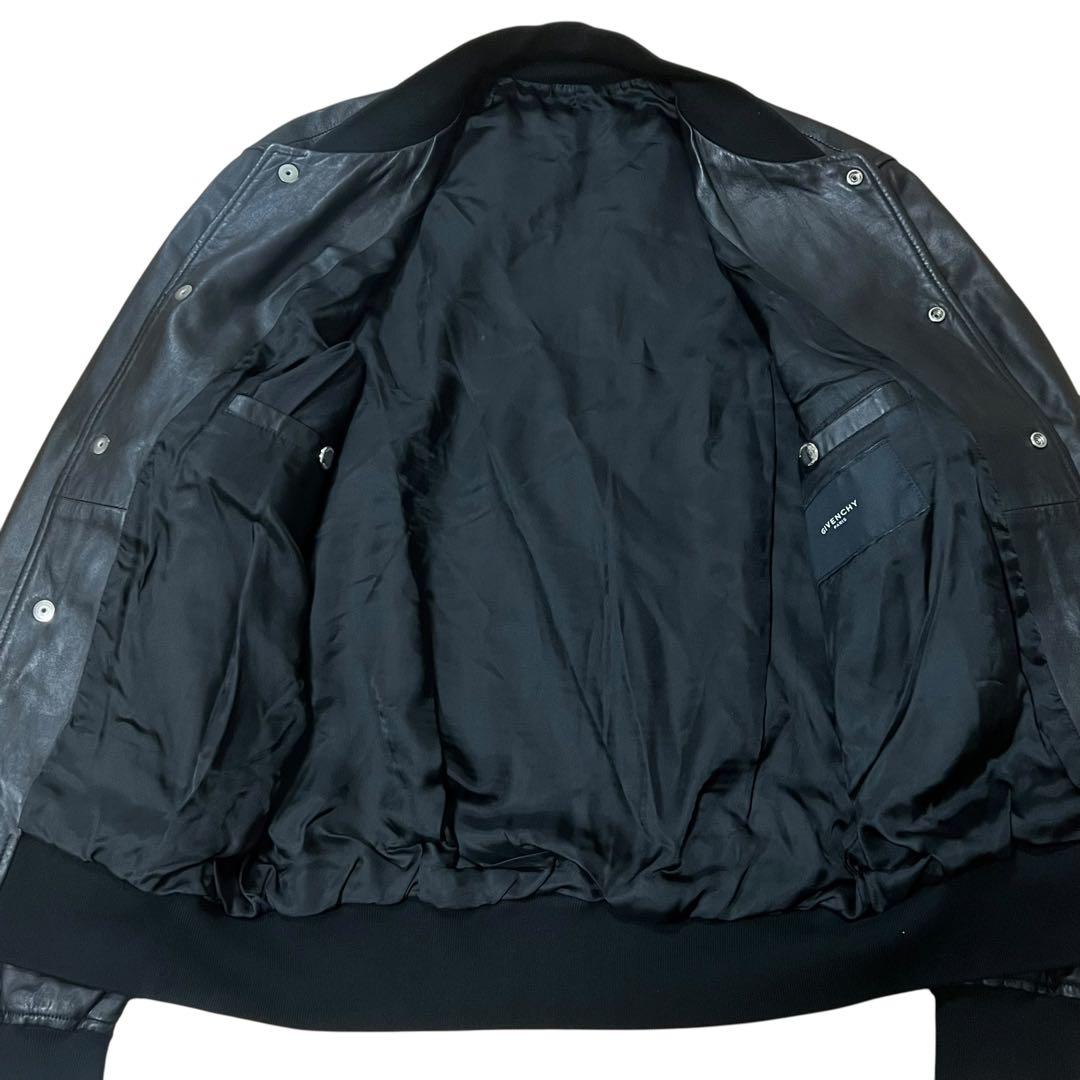 GIVENCHY ジバンシィ レザージャケット ブラック 羊革 ブルゾン メンズ B