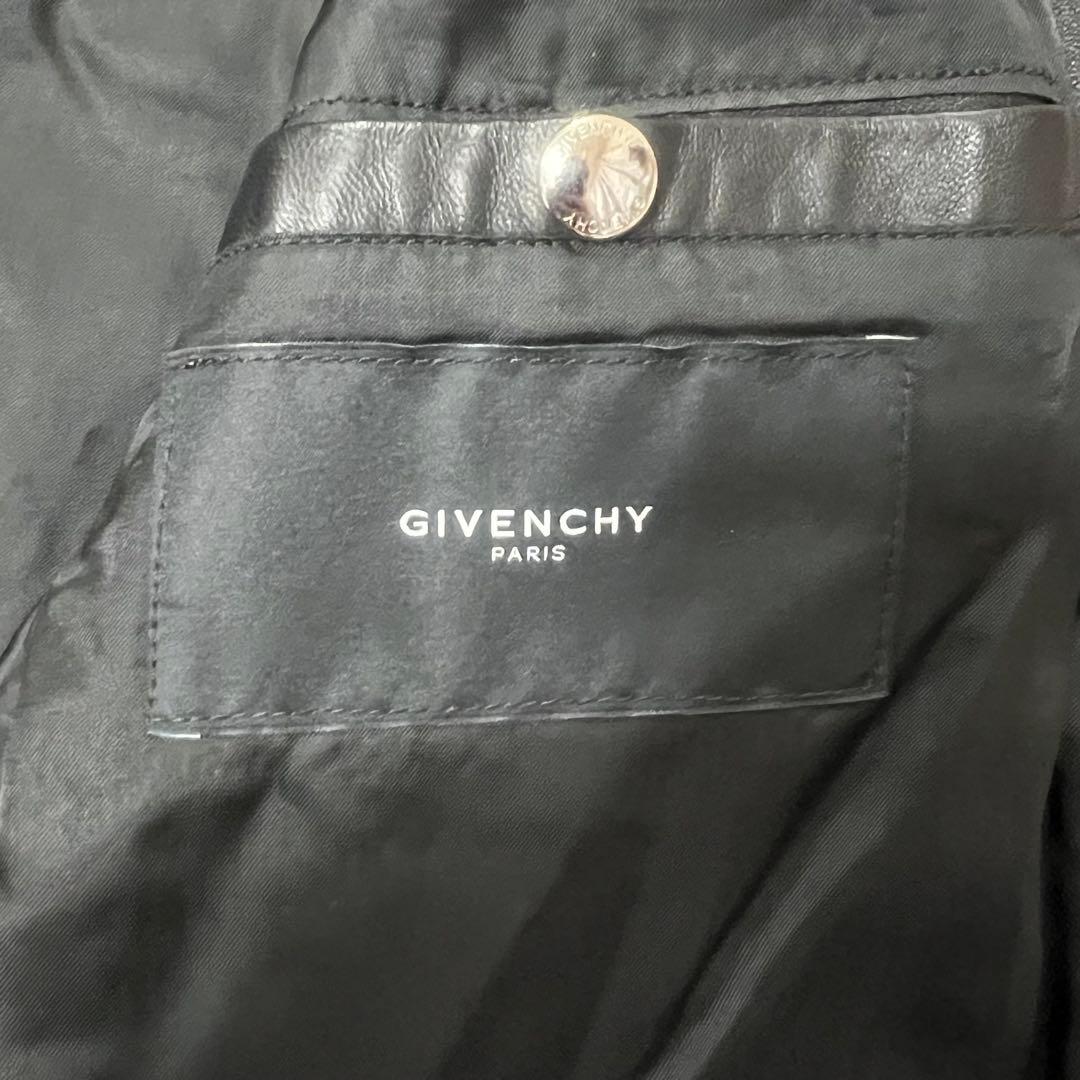 GIVENCHY ジバンシィ レザージャケット ブラック 羊革 ブルゾン メンズ B