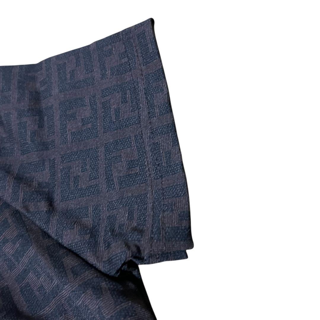 FENDI Vintage Zucchino Brown Nylon Setup Top Skirt Women's ABP