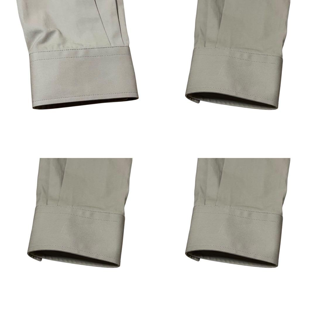 BURBERRY Military Size M Size 48 Beige Cotton Setup Shirt Pants Men's AB