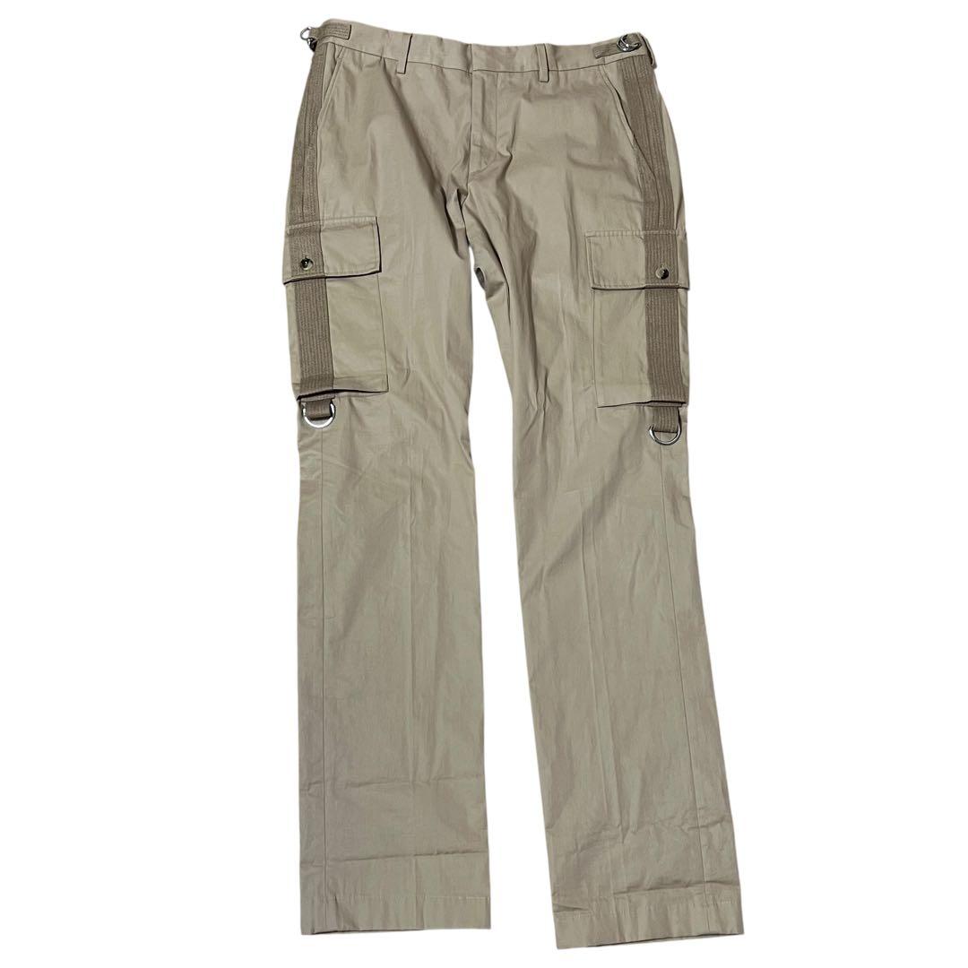 BURBERRY Military Size M Size 48 Beige Cotton Setup Shirt Pants Men's AB