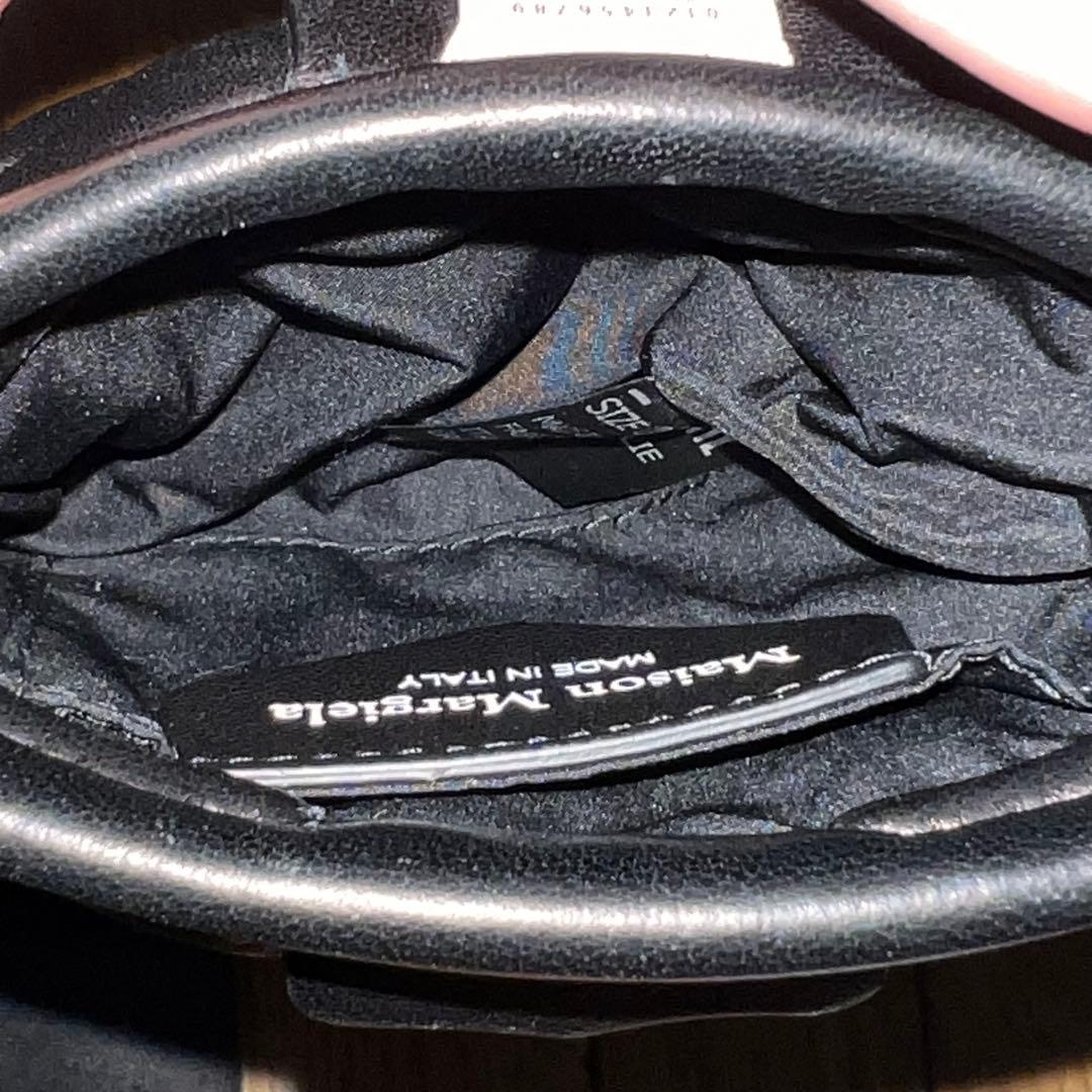 Maison Margiela Glam Slam Baby Black Silver Hardware Sheepskin SA1VL0035 Shoulder Bag Pochette Ladies SA