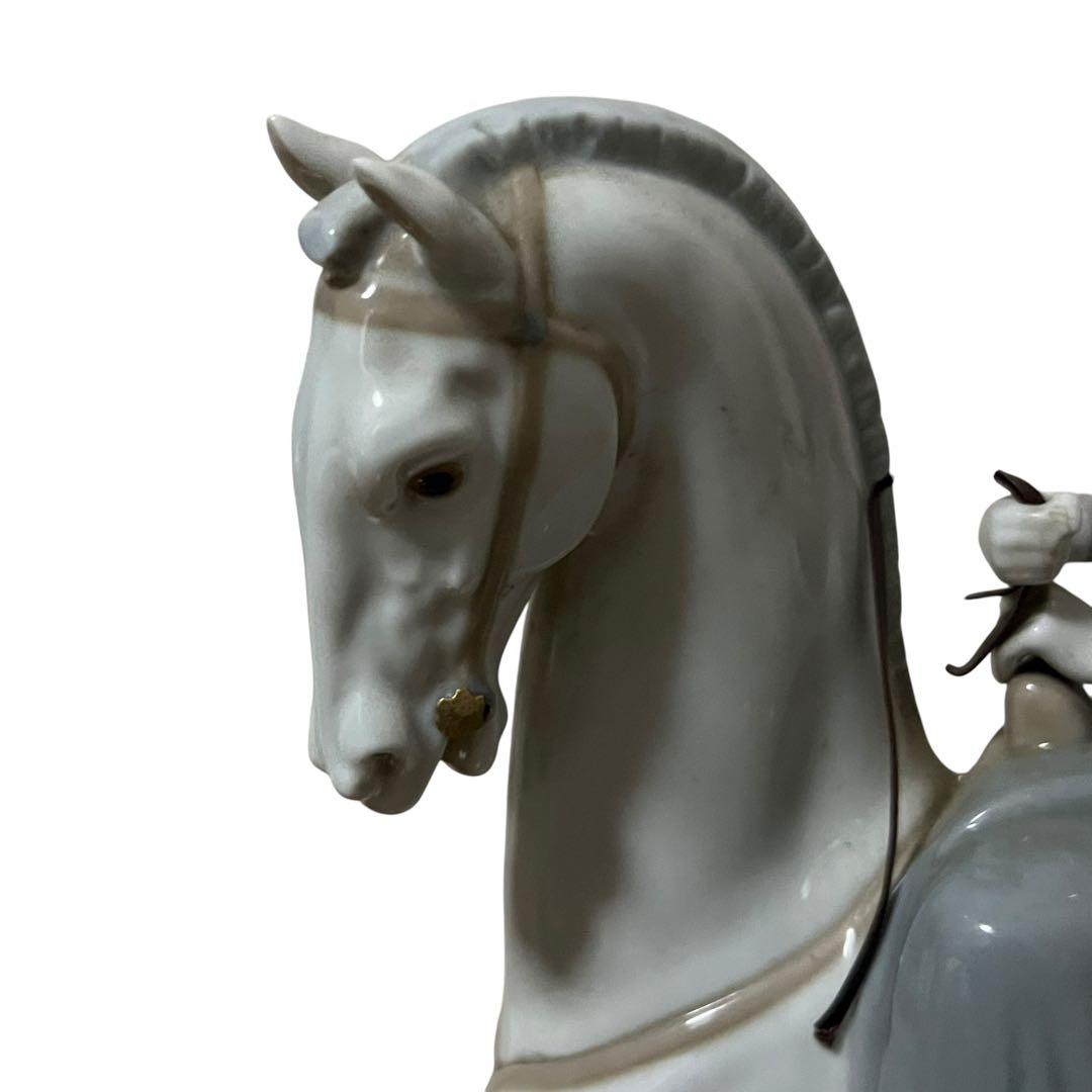 Lladr リヤドロ ヴィンテージ 白い馬の少女 廃盤品 1970年製作 ホワイト 陶器 インテリア レディース AB