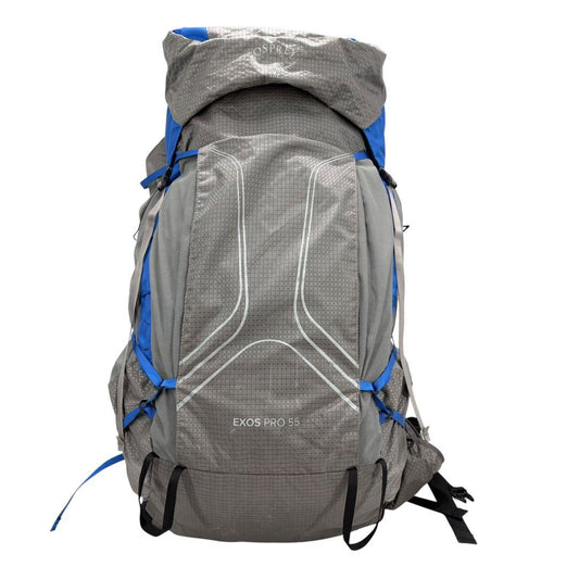 OSPREY オスプレー バックパック アウトドア用 大容量 グレー ブルー ナイロン リュック・デイパック メンズ B