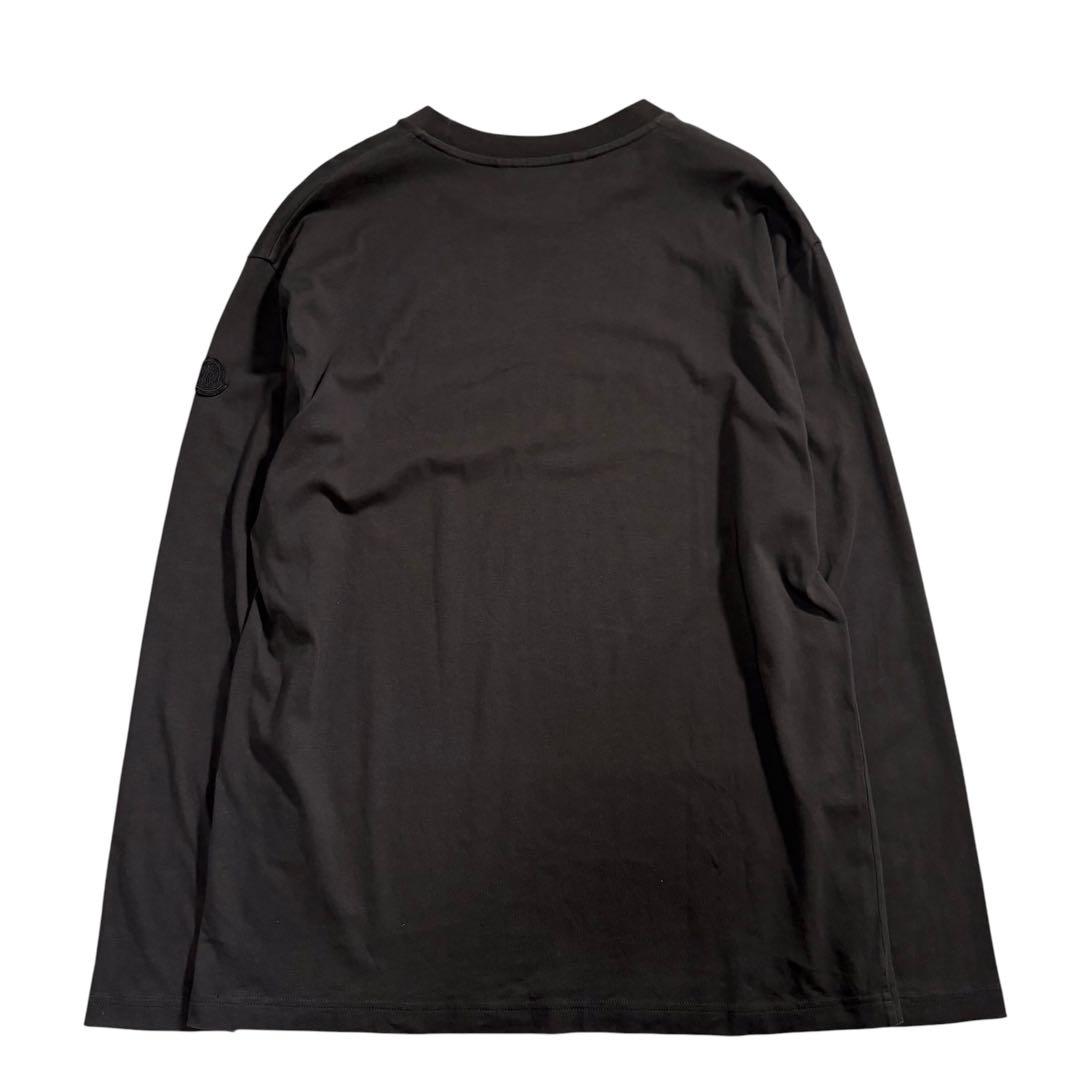MONCLER モンクレール ロゴワッペン ブラック コットン スウェット メンズ AB