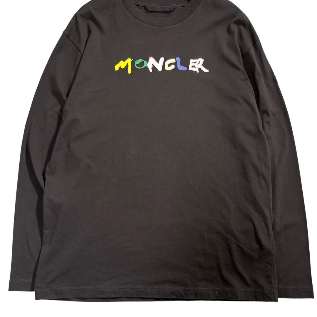 MONCLER モンクレール ロゴワッペン ブラック コットン スウェット メンズ AB
