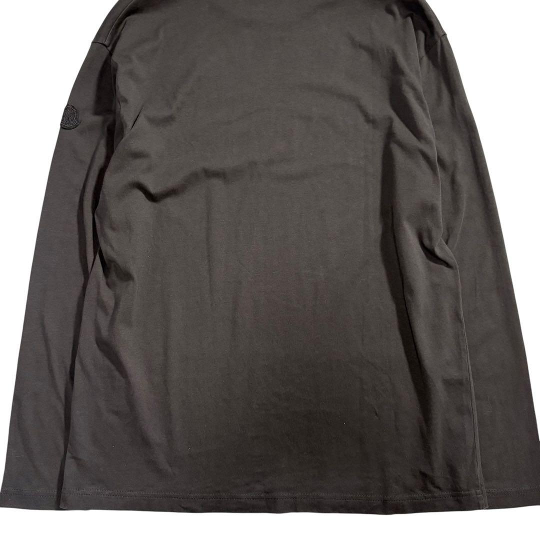 MONCLER モンクレール ロゴワッペン ブラック コットン スウェット メンズ AB