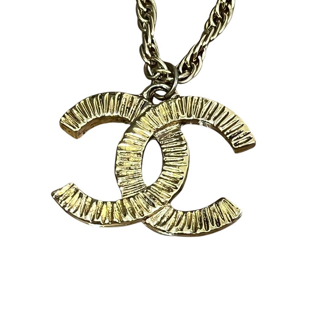 CHANEL シャネル ヴィンテージ ゴールド金具 チェーンネックレス ゴールド メッキ ネックレス レディース AB