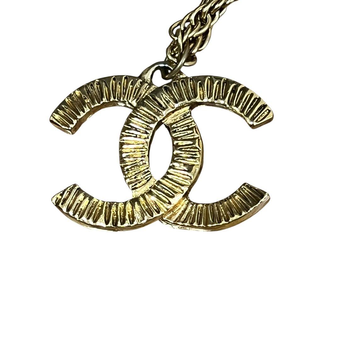 CHANEL シャネル ヴィンテージ ゴールド金具 チェーンネックレス ゴールド メッキ ネックレス レディース AB