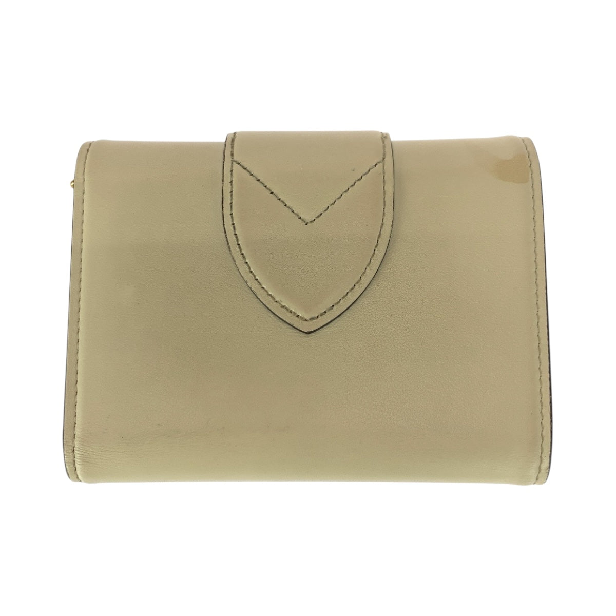 20687
LOUIS VUITTON ルイヴィトン ポルトフォイユポンヌフ アイボリー ゴールド金具 レザー M69176 折財布 コンパクトウォレット レディース ABP35