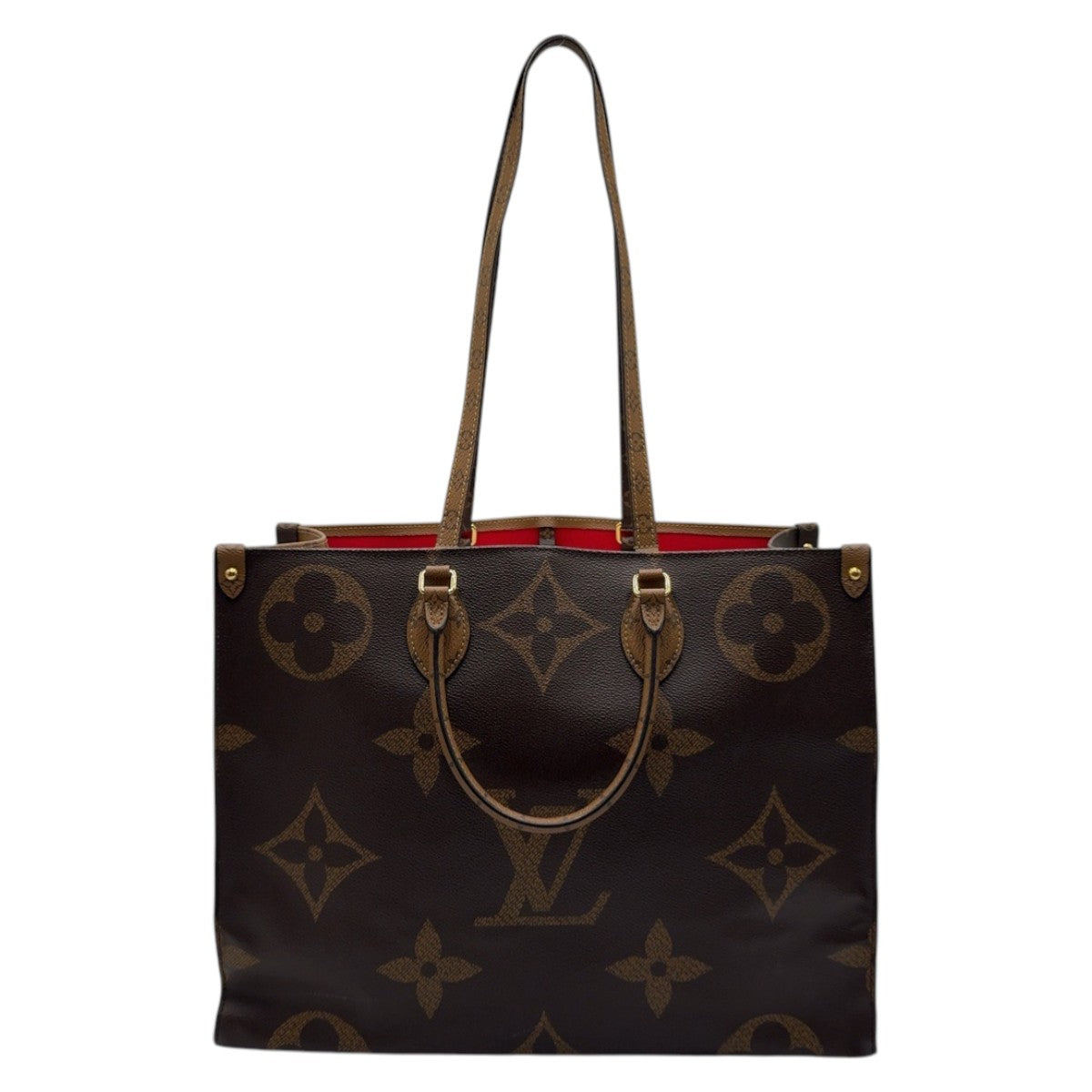 23099
LOUIS VUITTON ルイヴィトン モノグラム リバース キャンバス オンザゴー GM ブラウン 茶色 ベージュ PVCコーティングキャンバス トートバッグ 男女兼用 レディース ABP190
