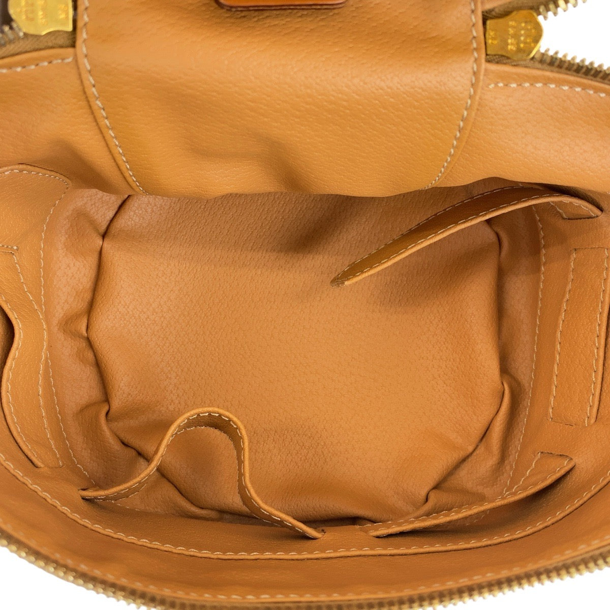 19573
CELINE セリーヌ ヴィンテージ マカダム ブラウン ゴールド金具 PVC ハンドバッグ ヴァニティバッグ  レディース AB27