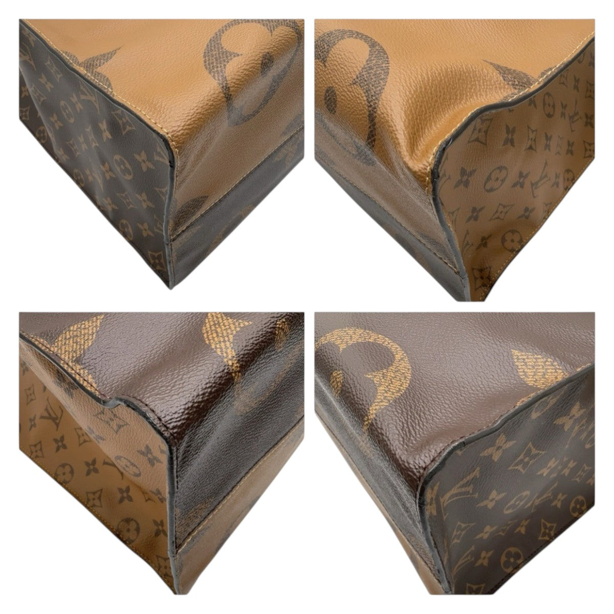 23099
LOUIS VUITTON ルイヴィトン モノグラム リバース キャンバス オンザゴー GM ブラウン 茶色 ベージュ PVCコーティングキャンバス トートバッグ 男女兼用 レディース ABP190