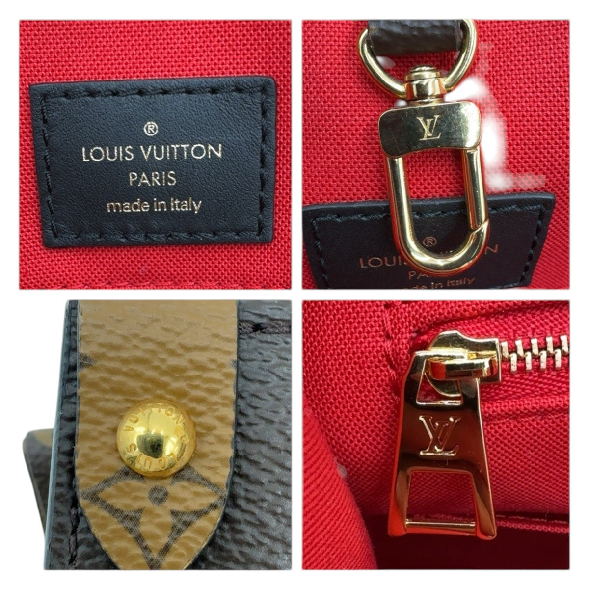 23099
LOUIS VUITTON ルイヴィトン モノグラム リバース キャンバス オンザゴー GM ブラウン 茶色 ベージュ PVCコーティングキャンバス トートバッグ 男女兼用 レディース ABP190