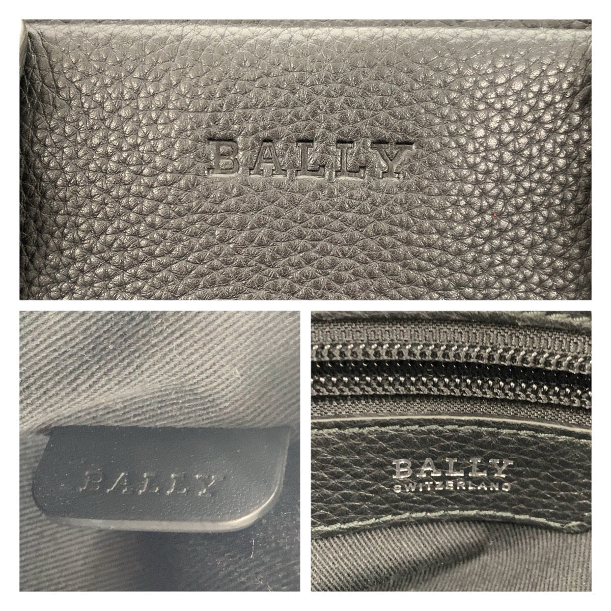 21981
BALLY Black Silver Hardware Leather Business Bag Briefcase Men's ABP30