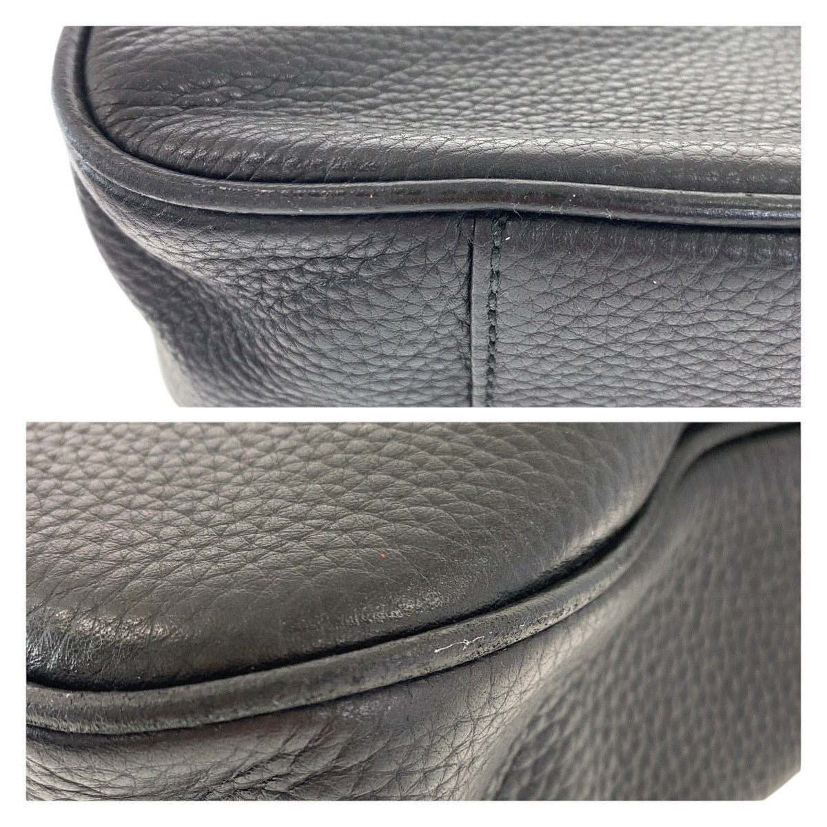 21981
BALLY Black Silver Hardware Leather Business Bag Briefcase Men's ABP30