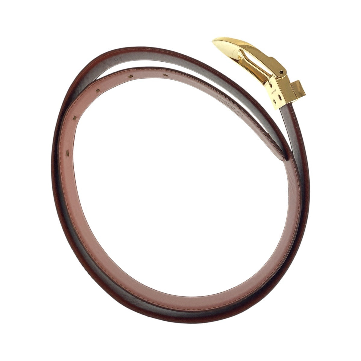 19469
LOUIS VUITTON ルイヴィトン エピ サンチュール クラシック 88cm ブラウン ゴールド金具 レザー CT0958 ベルト 男女兼用  メンズ ABP15