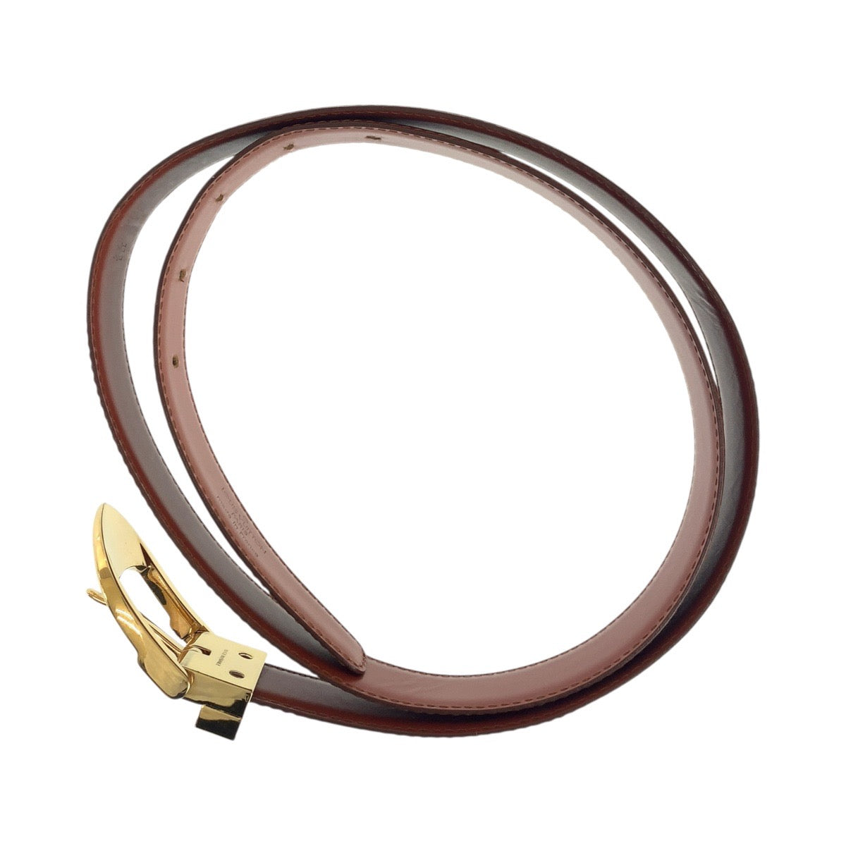 19469
LOUIS VUITTON ルイヴィトン エピ サンチュール クラシック 88cm ブラウン ゴールド金具 レザー CT0958 ベルト 男女兼用  メンズ ABP15