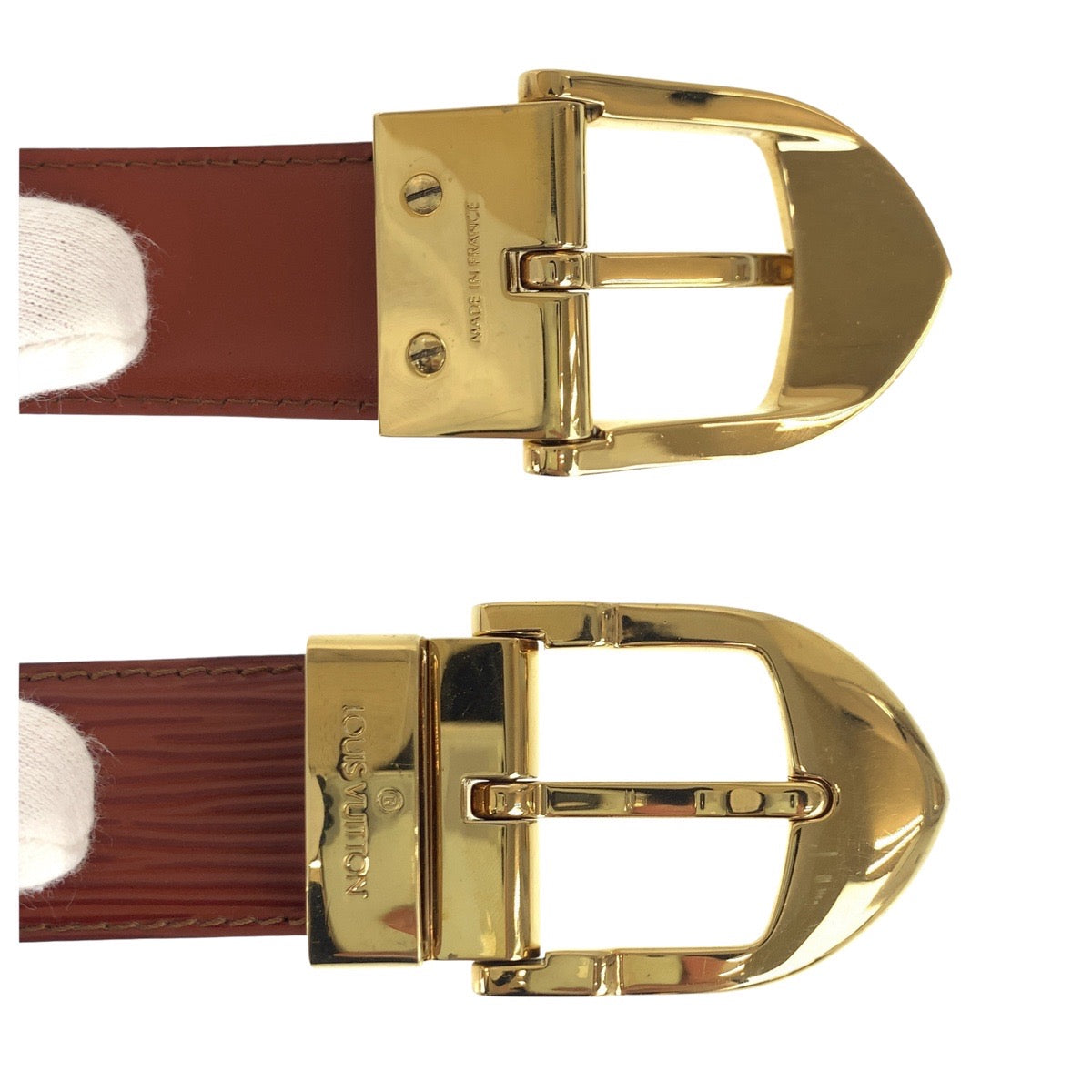 19469
LOUIS VUITTON ルイヴィトン エピ サンチュール クラシック 88cm ブラウン ゴールド金具 レザー CT0958 ベルト 男女兼用  メンズ ABP15