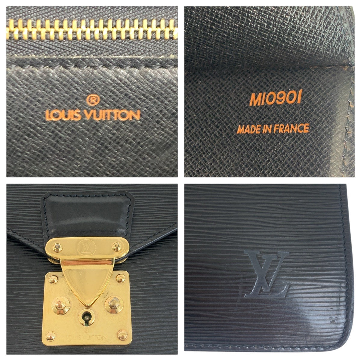 17410
LOUIS VUITTON ルイヴィトン エピ セルヴィエッ ト コンセイエ ノワール 黒 ゴールド金具 エピレザー M54422 ビジネスバッグ ブリーフケース  メンズ AB40