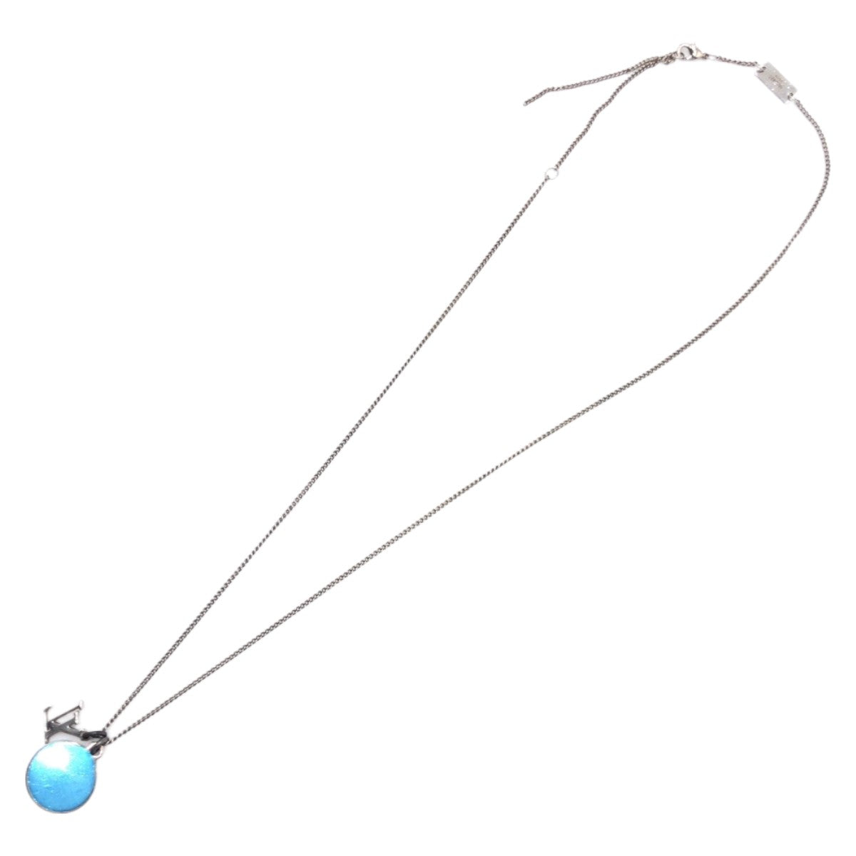 10915
LOUIS VUITTON ルイヴィトン モノグラム シルバー シルバー金具 メタル M62485 リング ネックレス   メンズ