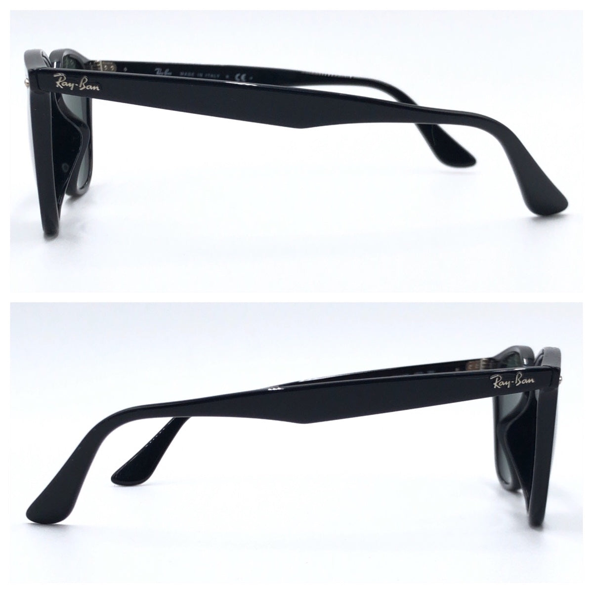 C-137
Ray-Ban レイバン アジアンフィット ブラック 黒 シルバー金具 プラスチック RB 4258-F 601/71 52□20 150 3N サングラス ウェリントン  メンズ