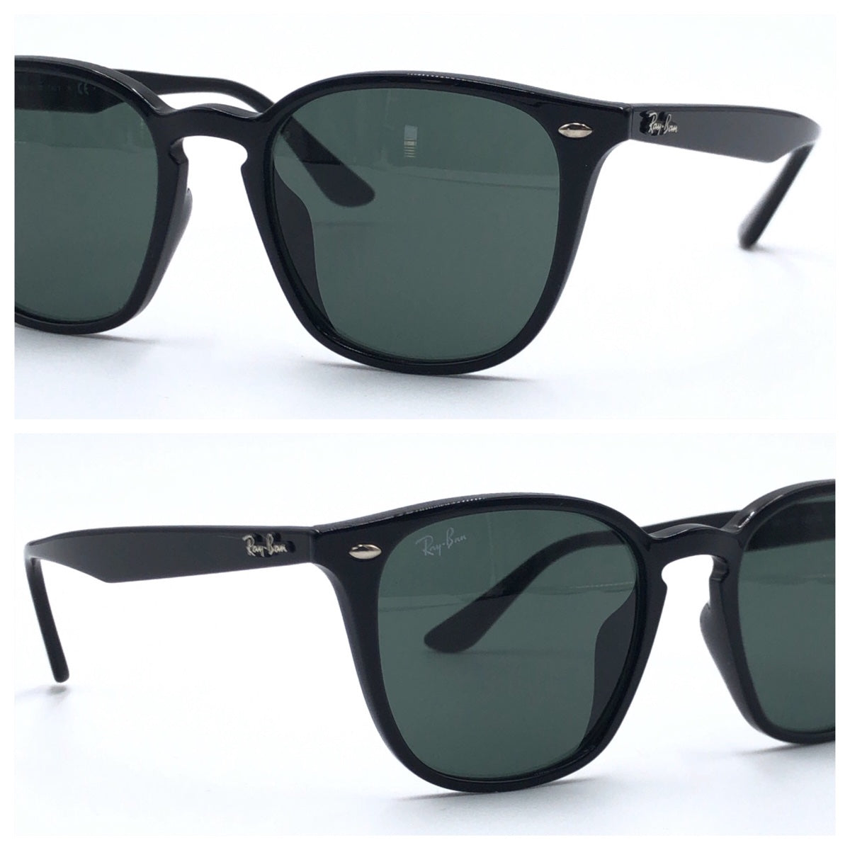 C-137
Ray-Ban レイバン アジアンフィット ブラック 黒 シルバー金具 プラスチック RB 4258-F 601/71 52□20 150 3N サングラス ウェリントン  メンズ