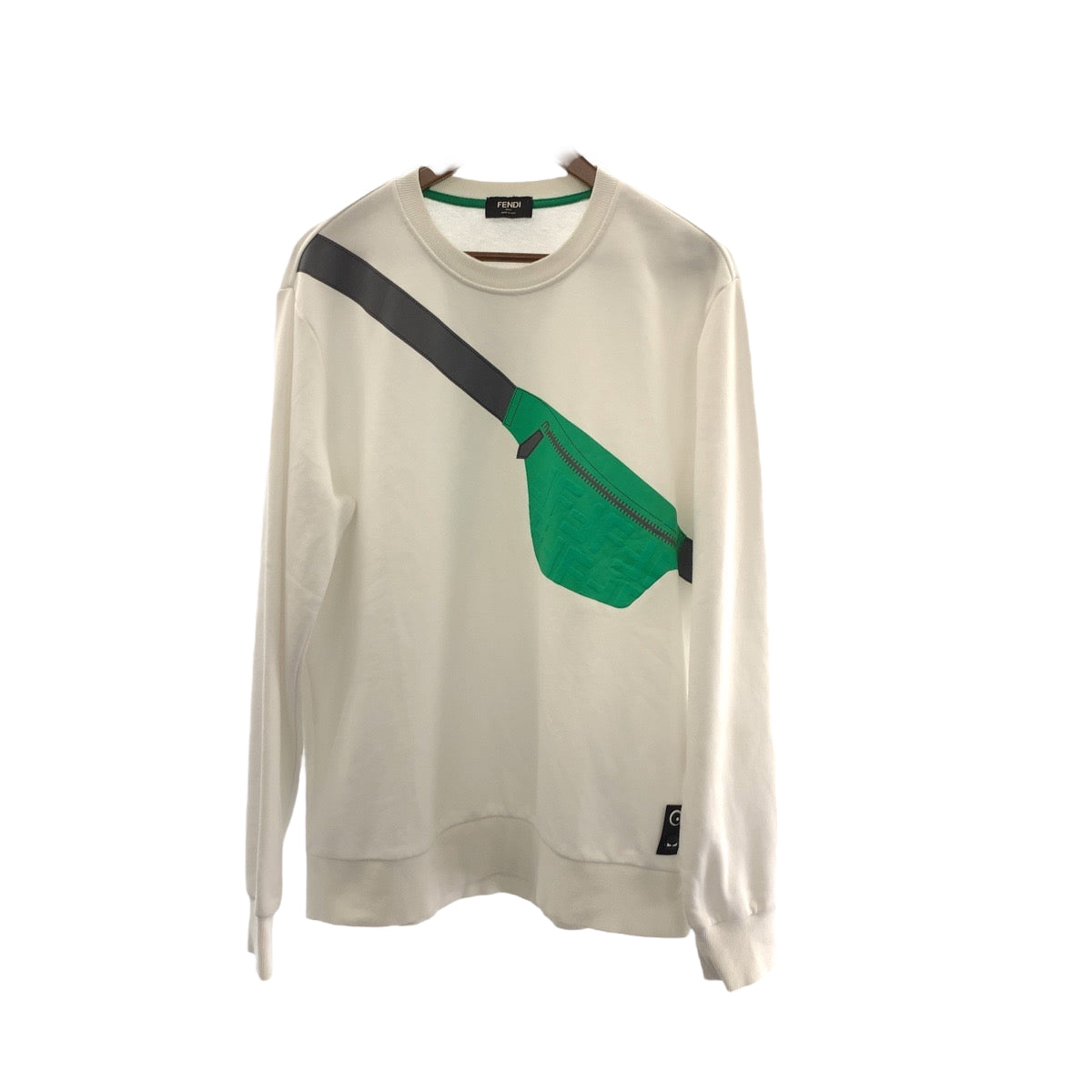 22585
FENDI フェンディ サイズ2XL ホワイト グリーン コットン FAF532A54P スウェットシャツ トレーナー メンズ AB28