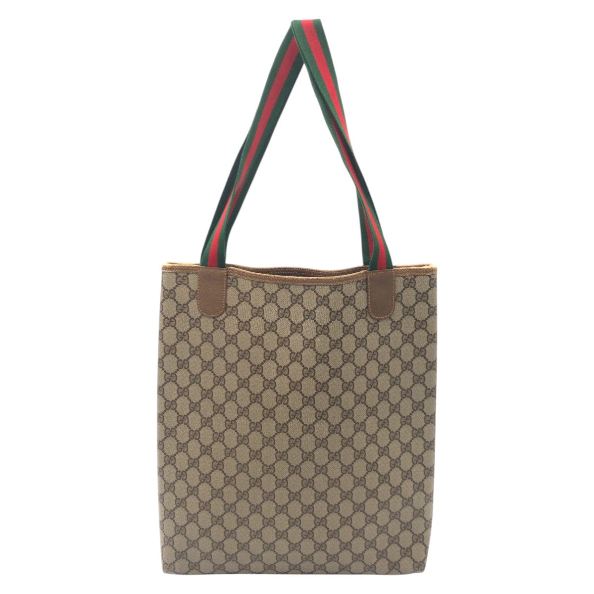 20910
GUCCI グッチ ヴィンテージ オールドグッチ シェリーライン GGスプリーム ブラウン PVC 39.02 トートバッグ ハンドバッグ レディース AB23