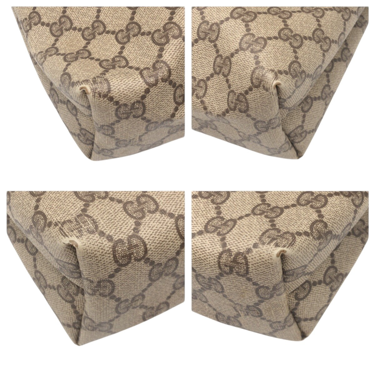 20910
GUCCI グッチ ヴィンテージ オールドグッチ シェリーライン GGスプリーム ブラウン PVC 39.02 トートバッグ ハンドバッグ レディース AB23