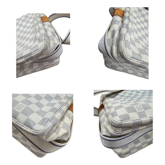 LOUIS VUITTON ルイヴィトン ダミエ ホワイト ゴールド金具 PVC / レザー N51189 ショルダーバッグ レディース ABP