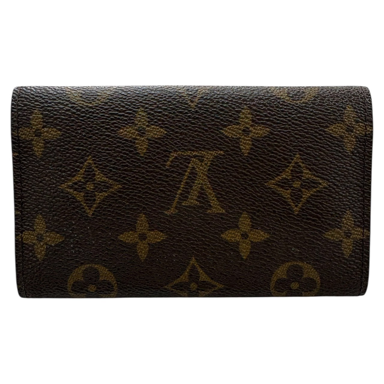 LOUIS VUITTON Monogram Portemonnaie Zip Brown Gold Hardware PVC / Leather M61735 Bi-fold Wallet Women's B